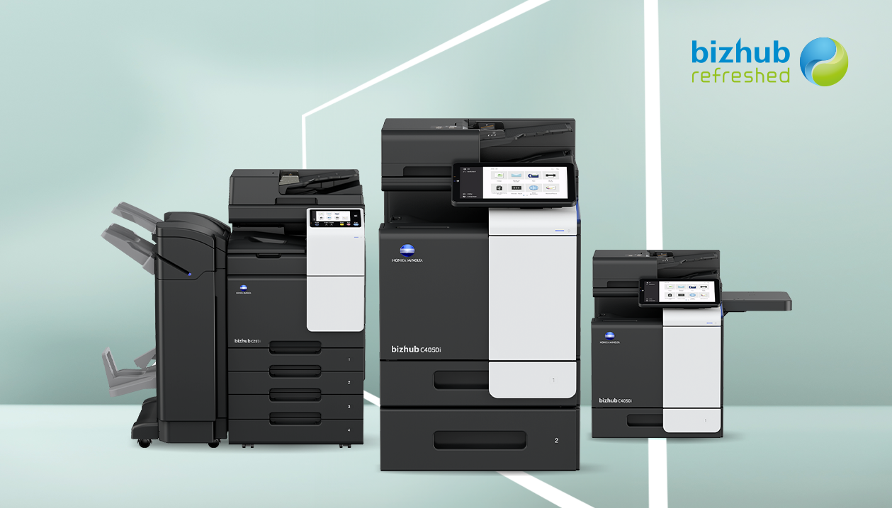 Want to be environmentally friendly? Choose a used bizhub Refreshed printer