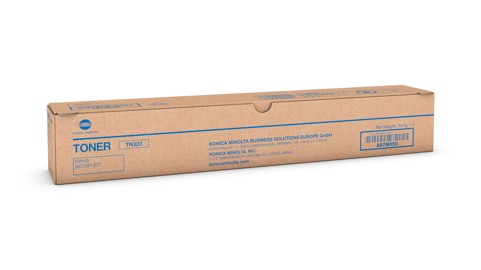 Melns toneris bizhub 227, 287, 367 - TN323
